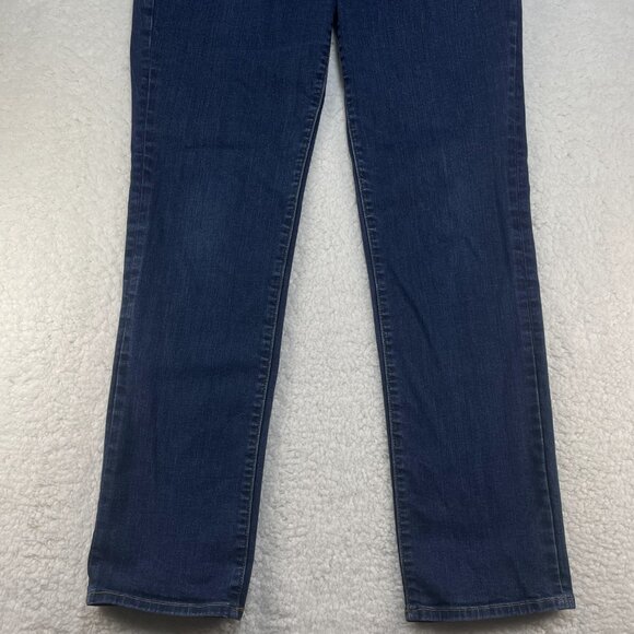 Eddie Bauer Jeans Womens Sz 10 Blue Slightly Curvy Straight Leg Denim - Picture 3 of 12
